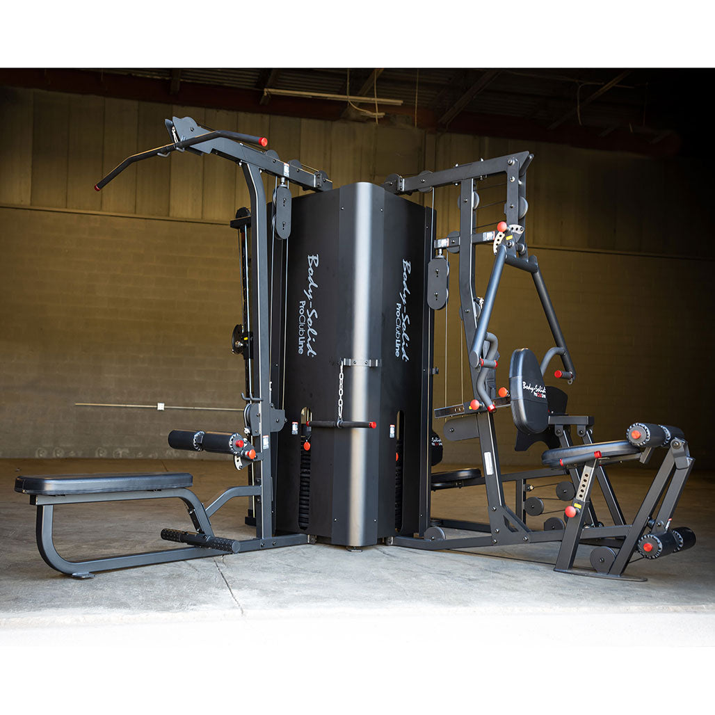 Body-Solid Pro ClubLine S1000 Four-Stack Commercial Gym, view 4