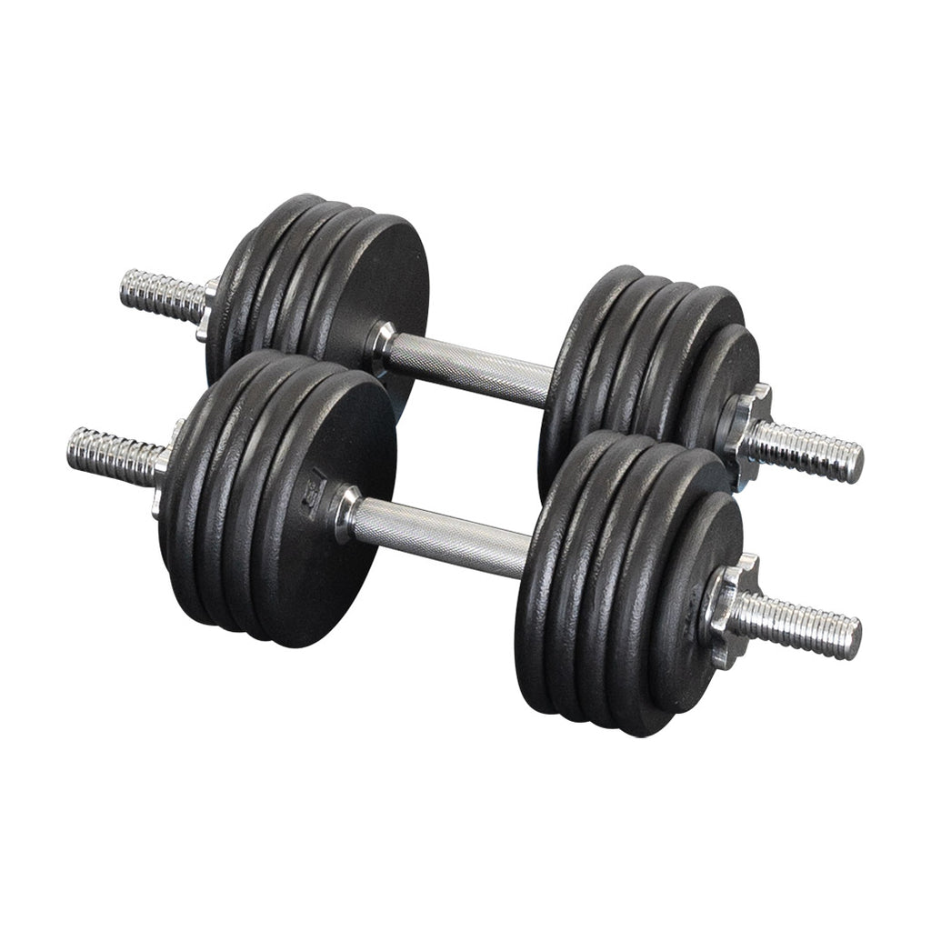 Body-Solid SDA19T 19" Threaded Solid Steel Dumbbell handle, Standard, view 3