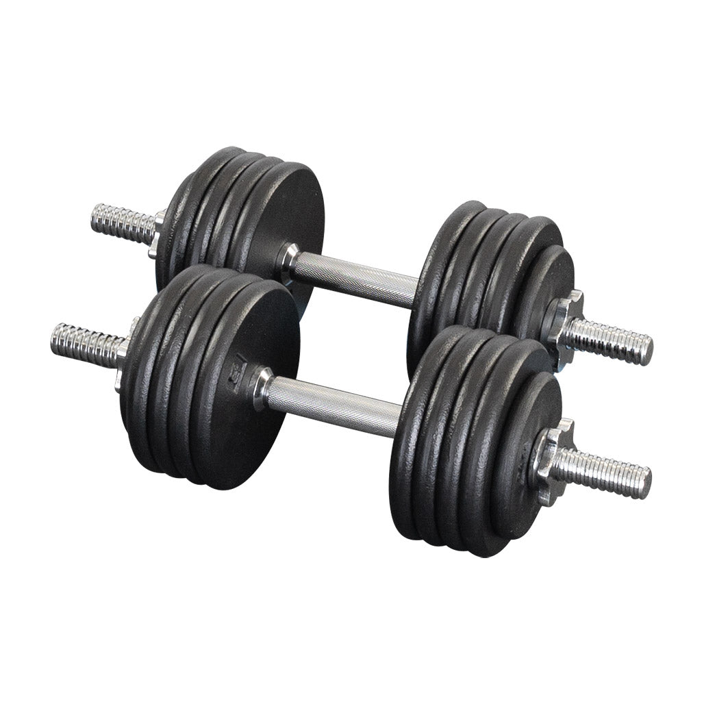 Body-Solid SDA19T 19" Threaded Solid Steel Dumbbell handle, Standard, view 3