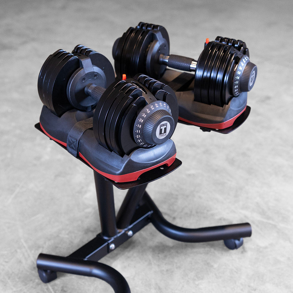 Body-Solid BSTADBPR Adj DB Pair 48.7lbs each, Includes 2 each SDA14T, 16 x RPB5, 4 x RPB2.5, view 9