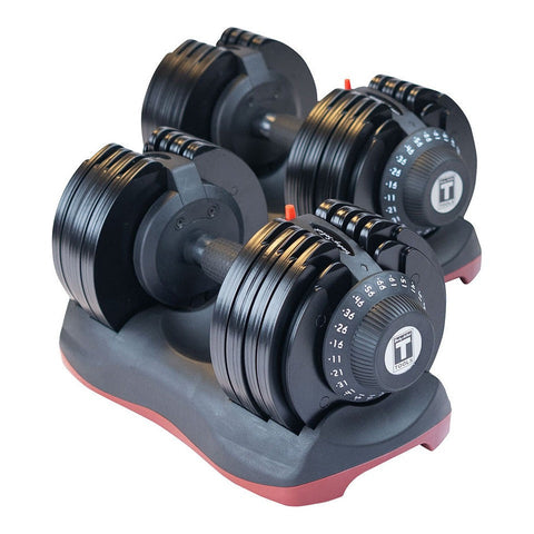 Body-Solid SDBX132ST Pair of Adjustable Dumbbells 11-66lbs with ADST Stand