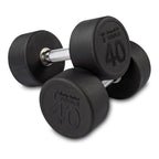 Body-Solid SDPS900 Rubber Round Dumbbell 80-100lb pairs, view 4