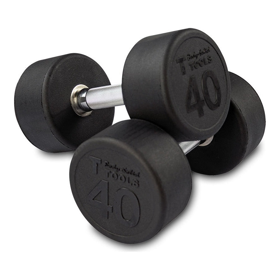 Body-Solid SDPS900 Rubber Round Dumbbell 80-100lb pairs, view 4
