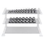 Body-Solid SDS550 5 to 50 lb Gray Hex Dumbbell Set (Pairs), view 4