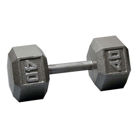 Body-Solid SDS650 55 to 75 lb Gray Hex Dumbbell Set (Pairs)
