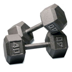 Body-Solid SDS550 5 to 50 lb Gray Hex Dumbbell Set (Pairs), view 5