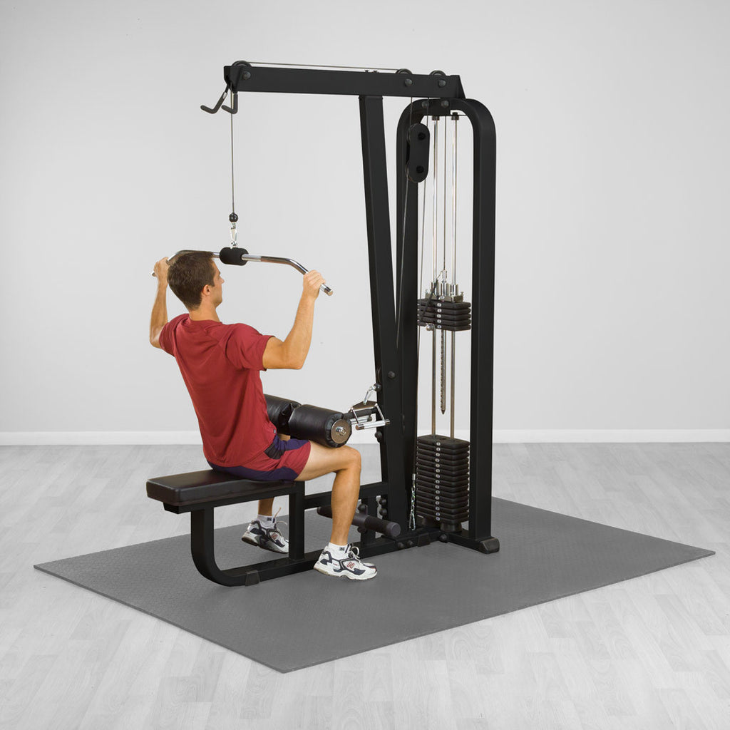 Body-Solid Pro ClubLine Lat Mid Row SLM300G/2 with 210 lbs weight stack, view 2