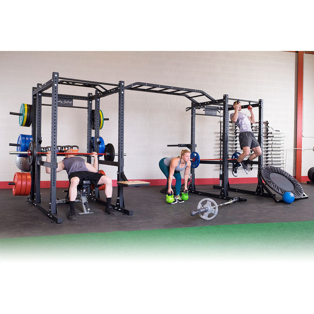 Double SPR1000SS Power Rack with Monkey Bars
