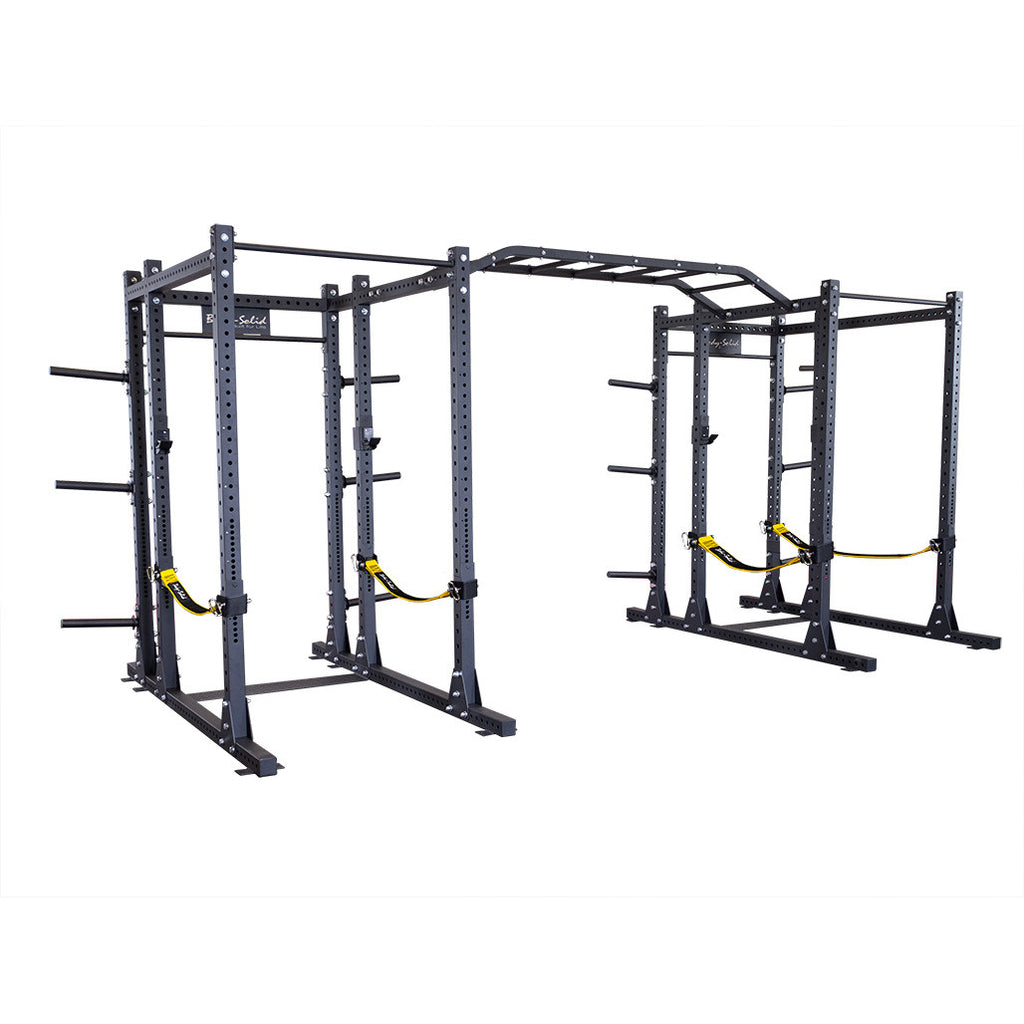 Double SPR1000SS Power Rack with Extensions and Monkey Bars