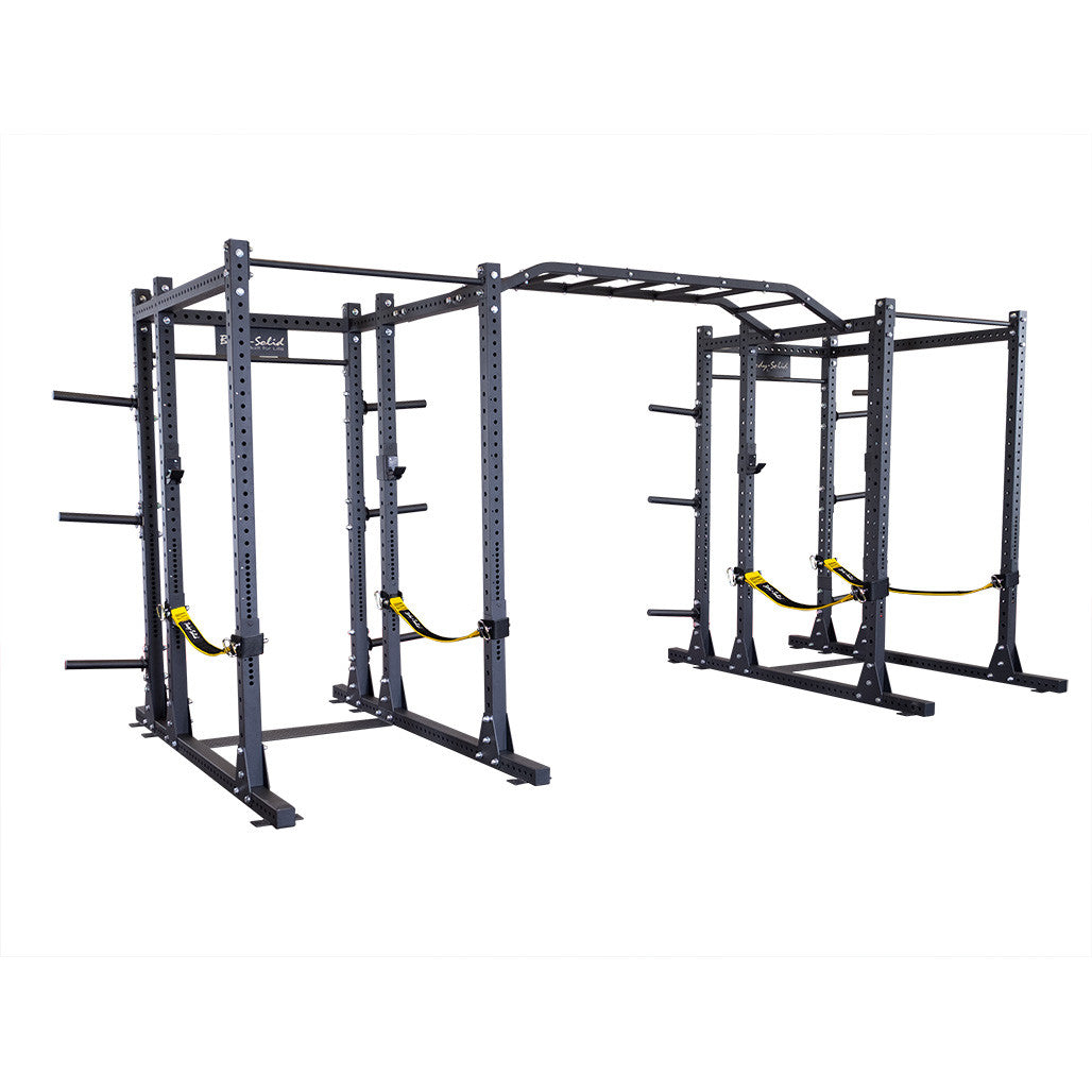 Double SPR1000SS Power Rack with Extensions and Monkey Bars