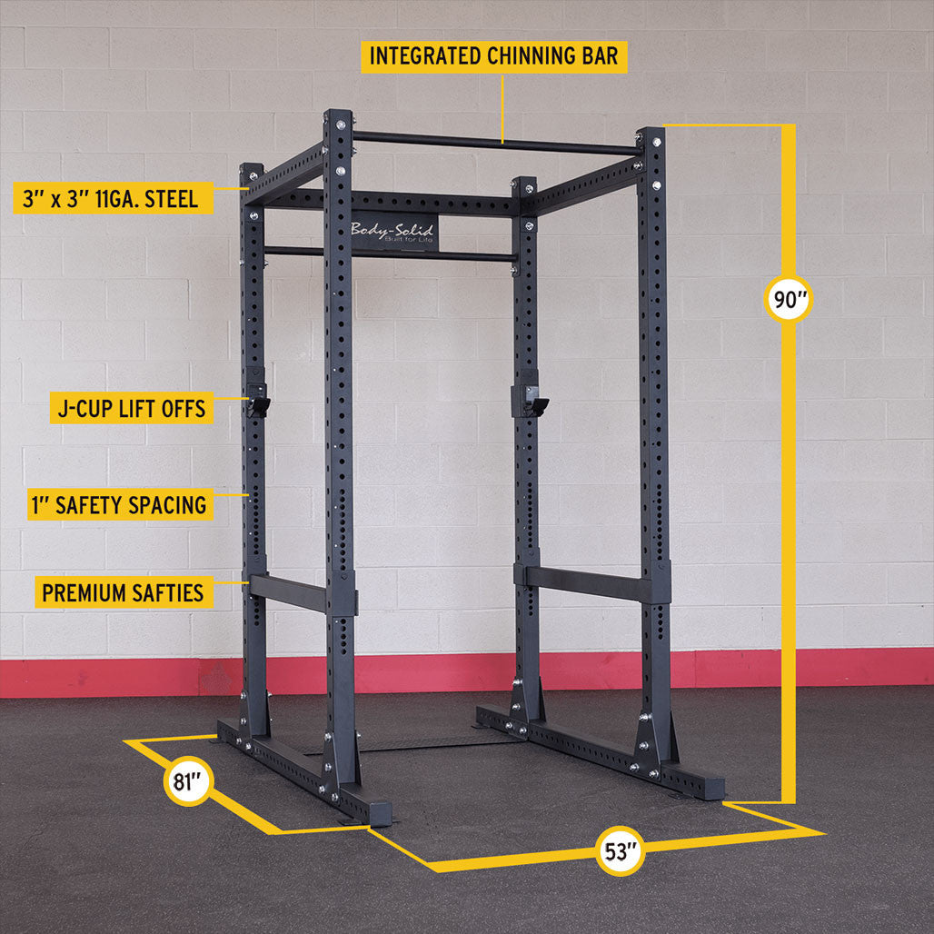 SPR1000SS Power Rack with Extension and Strap Safeties