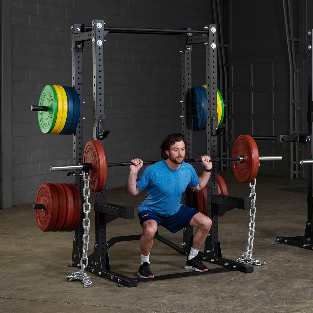Body-Solid Pro ClubLine SPRDBLKIT Double Half Rack Kit w Weight Horns x 6, view 6