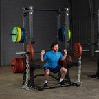 Body-Solid Pro ClubLine SPRDBLKIT Double Half Rack Kit w Weight Horns x 6, view 6