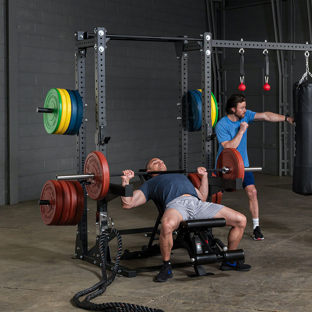 Body-Solid Pro ClubLine Half Rack and Adjustable Bench Package (SPR500P2), view 5