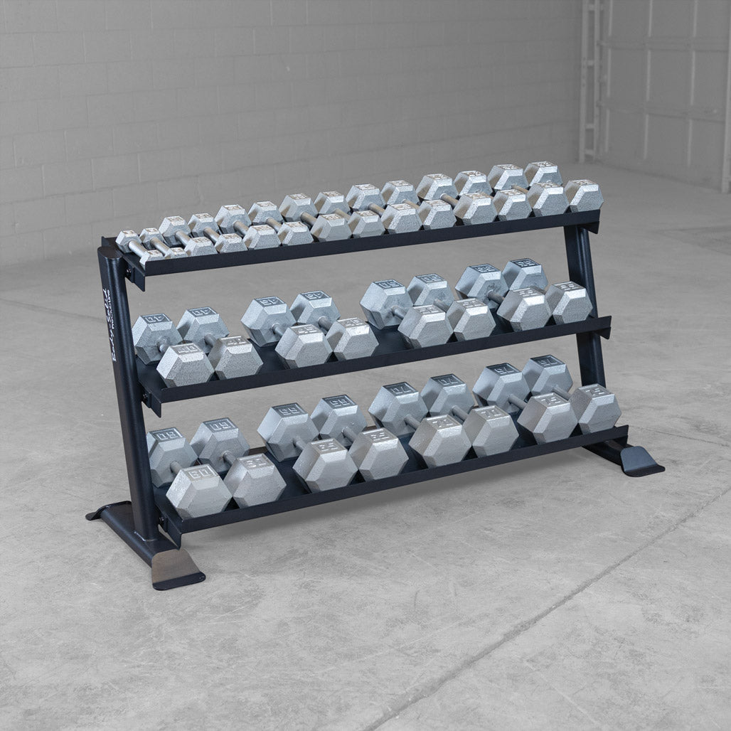 Body-Solid Pro ClubLine SRD200 3-Tier Dumbbell Rack, view 3