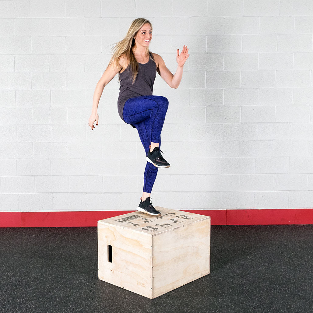 Body-Solid BSTWPBOX 3 Way Wooden Plyo Box, 20", 24", 30", view 2