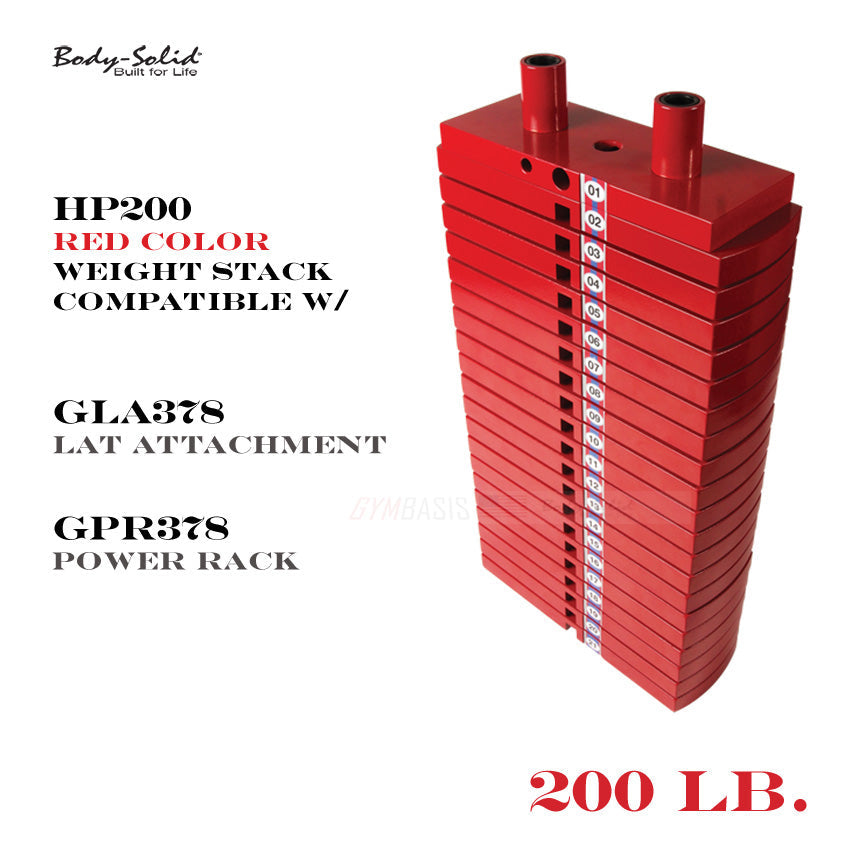 Body-Solid GPR378 Power Rack w/ GLA378 Lat Attach