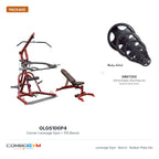 Body-Solid GLGS100P4 Corner Leverage Package with Bench and Rubber Grip Plates – package contents