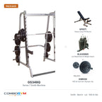 Body-Solid Series 7 Smith Machine with 500 lb Weight Set – package contents