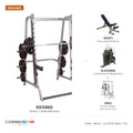 Body-Solid GS348QP4 Series 7 Smith Machine Gym with 210 LB. Stack – package contents