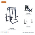 GS348B Smith machine, GLPH1100B leg press and GDCC250B cable crossover package