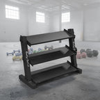 Body-Solid GDR34B 3 Tier Horizontal 34" Vinyl or Neoprene Dumbbell Rack, view 4