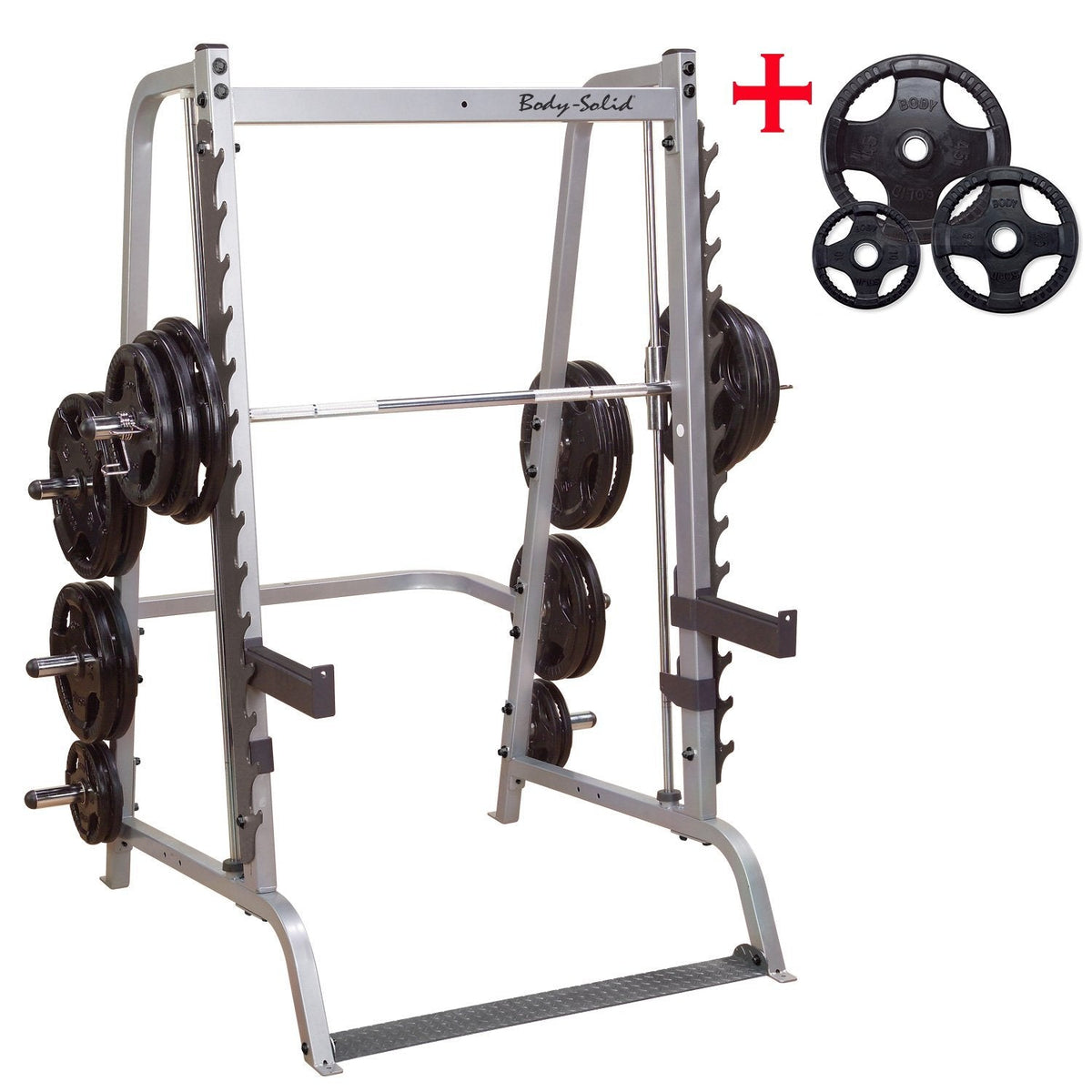 Body-Solid GS348Q Series 7 Smith machine with rubber grip Olympic set