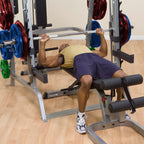BodySolid GS348Q Series 7 Smith Machine with COLORED Rubber Grip Olympic Set