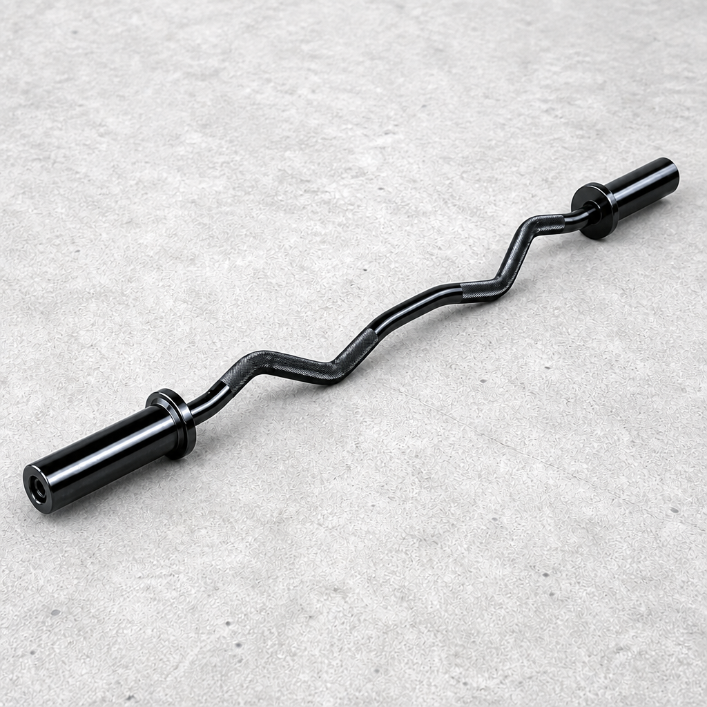 Body-Solid OB47B Oly Curl Bar-47", Black, view 3