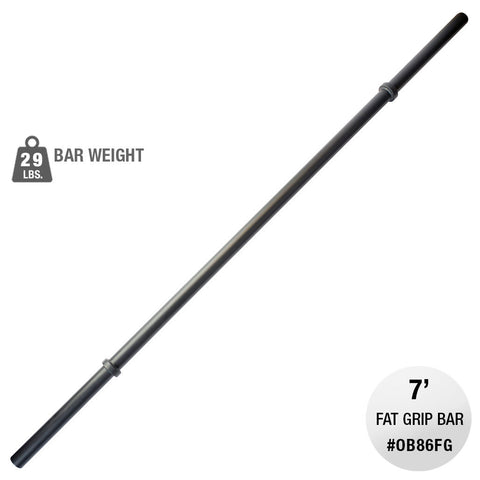 Body-Solid OB86FG Oly Bar, Fat Grip