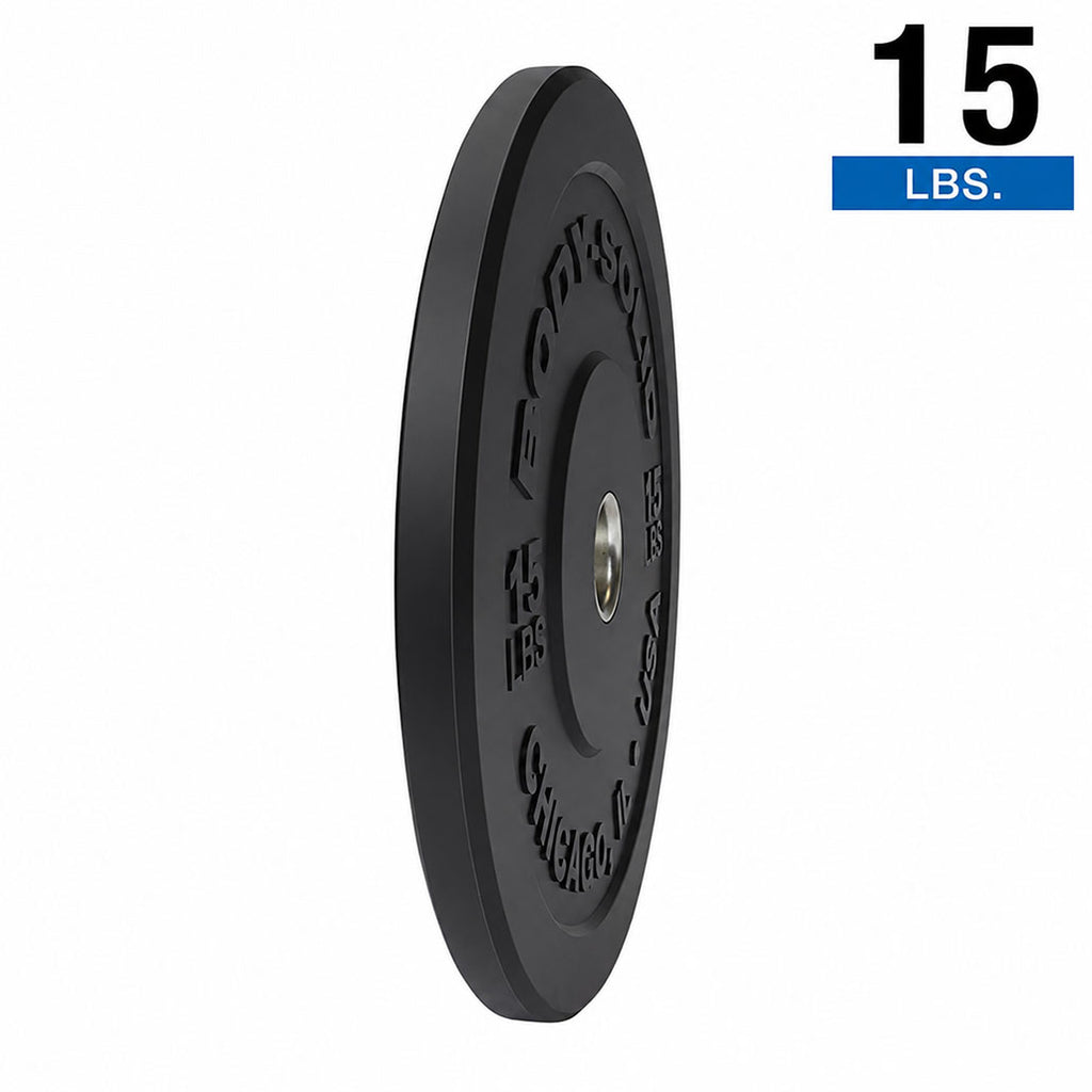 Body-Solid OBPX15 Black 15 lb Chicago Extreme Bumper, 17.72", Full Commercial, 1 Year Warranty, view 3