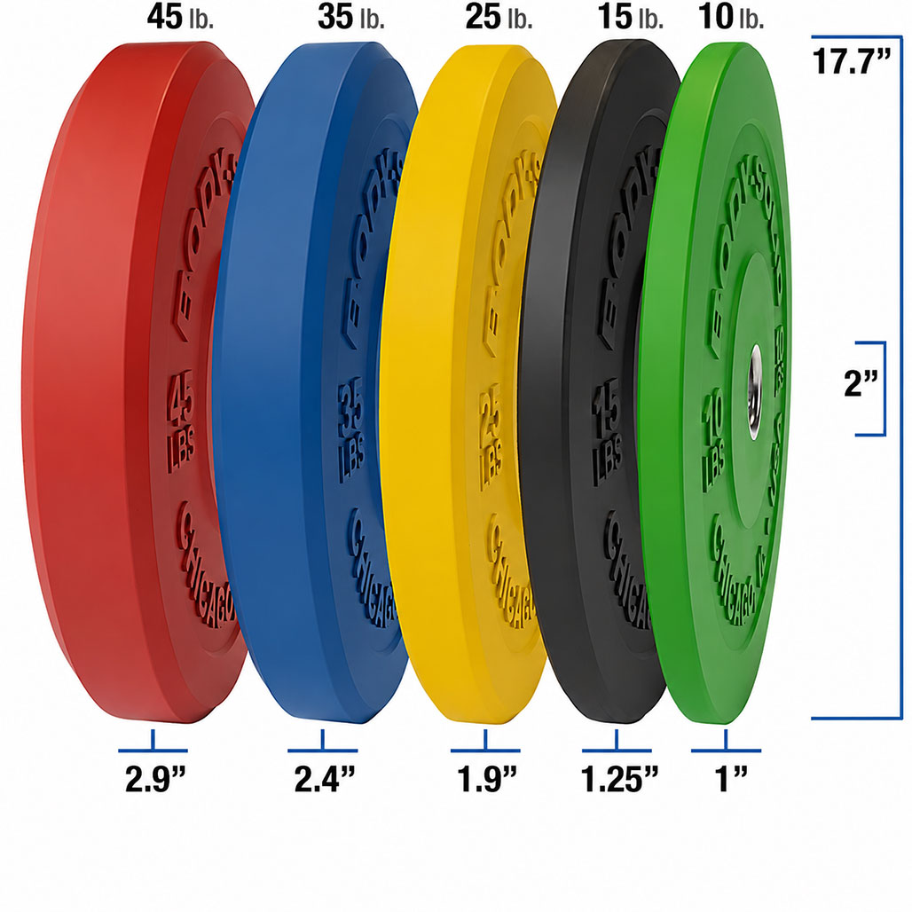 Body-Solid 260 lb Bumper Plate Sets, view 4