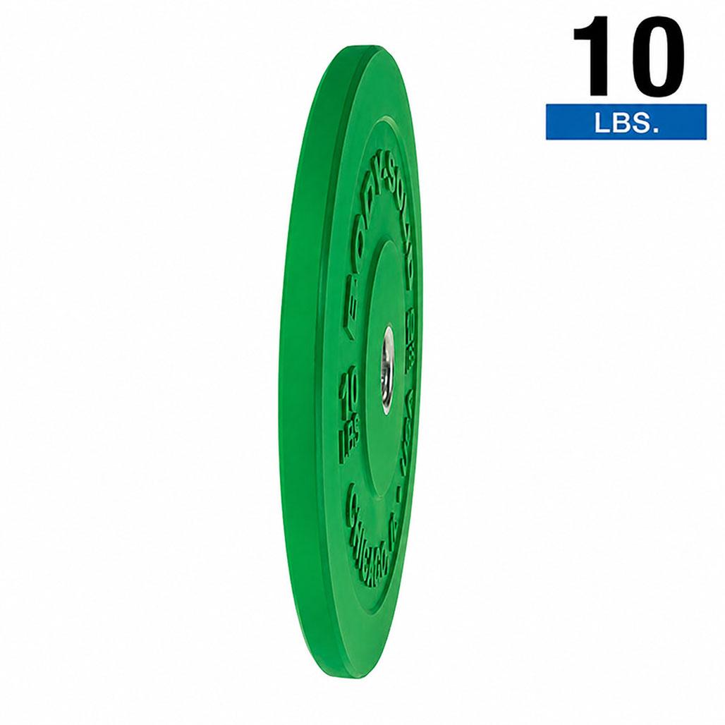Body-Solid OBPXC10 Green 10 lb Chicago Extreme Bumper, 17.72", Full Commercial, 1 Year Warranty, view 3