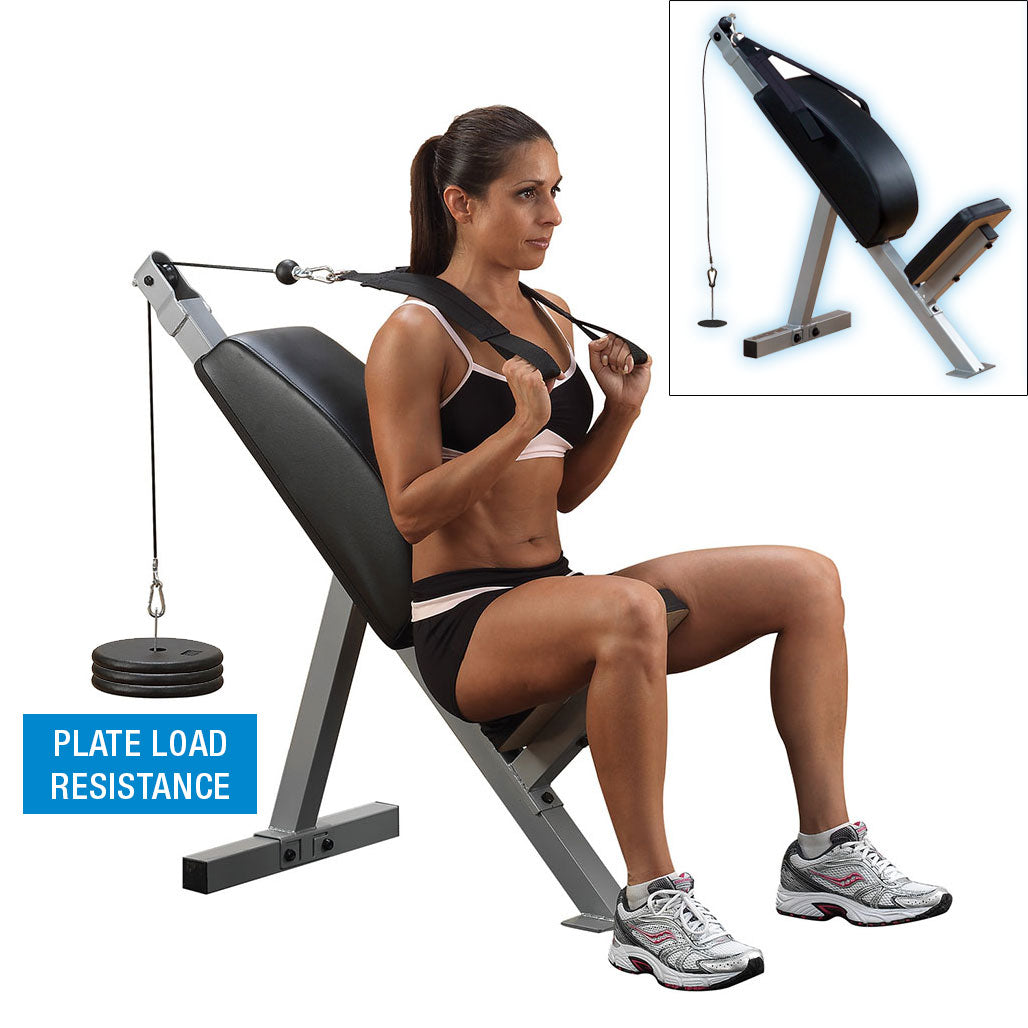 Body-Solid PAB21X Powerline Ab Crunch, Tricep Bench, view 3