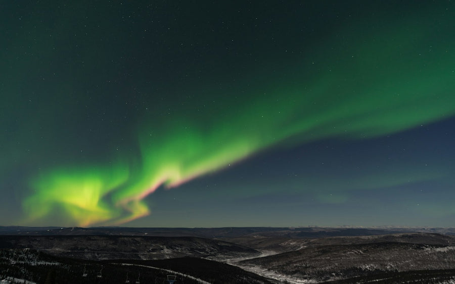Northern lights over the Interior, Alaska