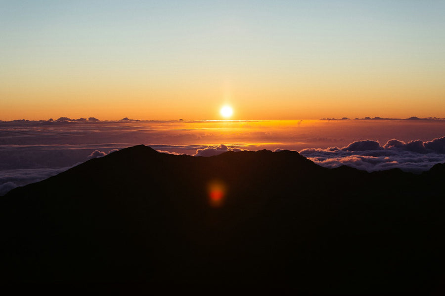 Sea of clouds from Haleakalā, Maui