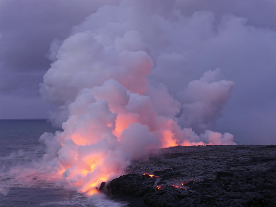 Lava meets the ocean, Hawaiʻi Island