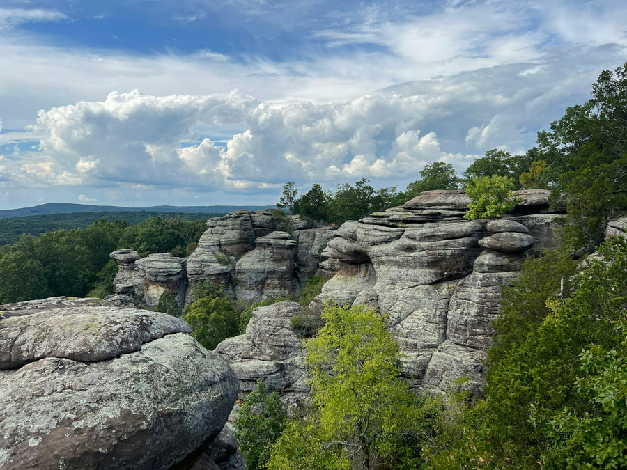 Rocky cliffs and forest, Southern Illinois
