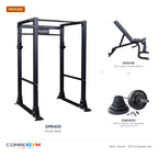 Body-Solid GPR400 power rack package: GPR400 rack, GFID31B bench and 300 lb cast iron Olympic set